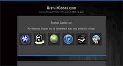 Desktop Screenshot of gratuitcodes.com